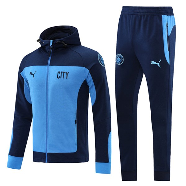 Chaqueta Con Capucha Manchester City 2021-2022 Azul